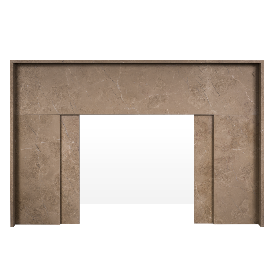 Maison & Maison, modern fireplaces designers, allows you to create your own custom-made fireplace mantel based on the Capsule37  model.
Capsule37 a custom-made modern, inspired by Art Deco style ,fireplace mantel made out of marble. 