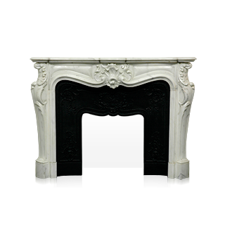 The Comtesse de Mailly mantel is a custom-made mantel with a richly carved decor characteristic of the Louis XV style.
