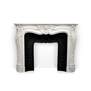 Madame du Barry is a Custom Made Fireplace Mantel of Louis XV style made out of marble.