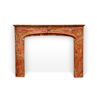 Liberty is a custom made marble fireplace of Art Nouveau style. This fireplace is made after an antique fireplace model. 