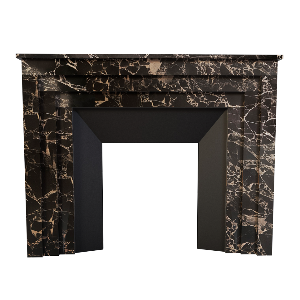 Maison & Maison, modern fireplaces designers, allows you to create your own custom-made fireplace mantel based on the Metropolis  model.
Metropolis a custom-madeArt Deco style fireplace mantel made out of marble. 