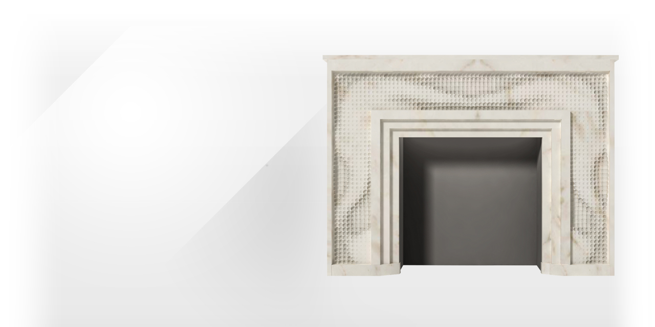 Maison & Maison, designers and creators of exclusive models of fireplaces in marble,   present a new, made-to-measure futuristic model: Soundwave

