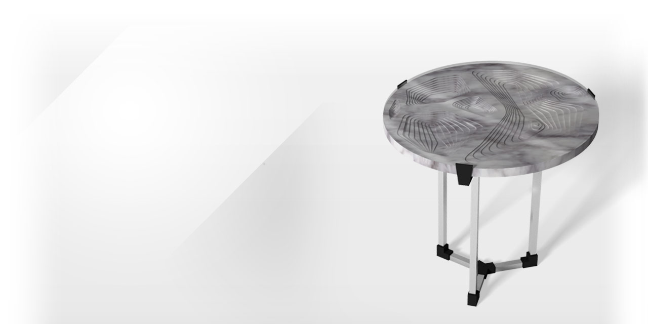 Maison & Maison, designers and craftsmen of marble furniture, presents its made-to-measure collection of coffee tables and side tables combining marble with 3D printing with 