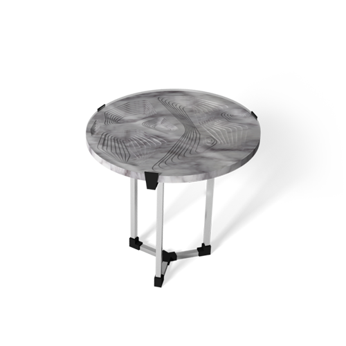 Maison & Maison, designers and craftsmen of marble furniture, presents its made-to-measure collection of coffee tables and side tables combining marble with 3D printing with Topography as its theme: Sud
