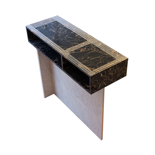 Maison & Maison, marble designers and craftsmen, presents its Linea line of marble coffee tables and consoles: Intersection
