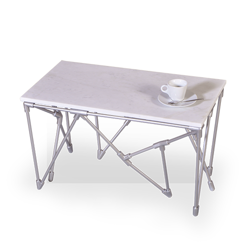 Maison & Maison, designers and craftsmen of marble objects, presents its exclusive side table model combining marble with 3D printing from its Internet collection - Web
