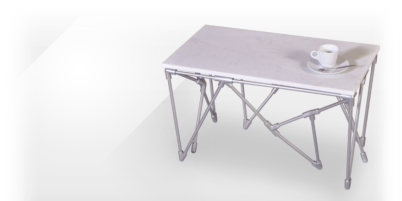 Maison & Maison, designers and craftsmen of marble objects, presents its exclusive side table model combining marble with 3D printing from its 